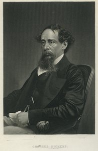 Charles Dickens, kolem roku 1865 (mezzotinta) od George Edward Perine